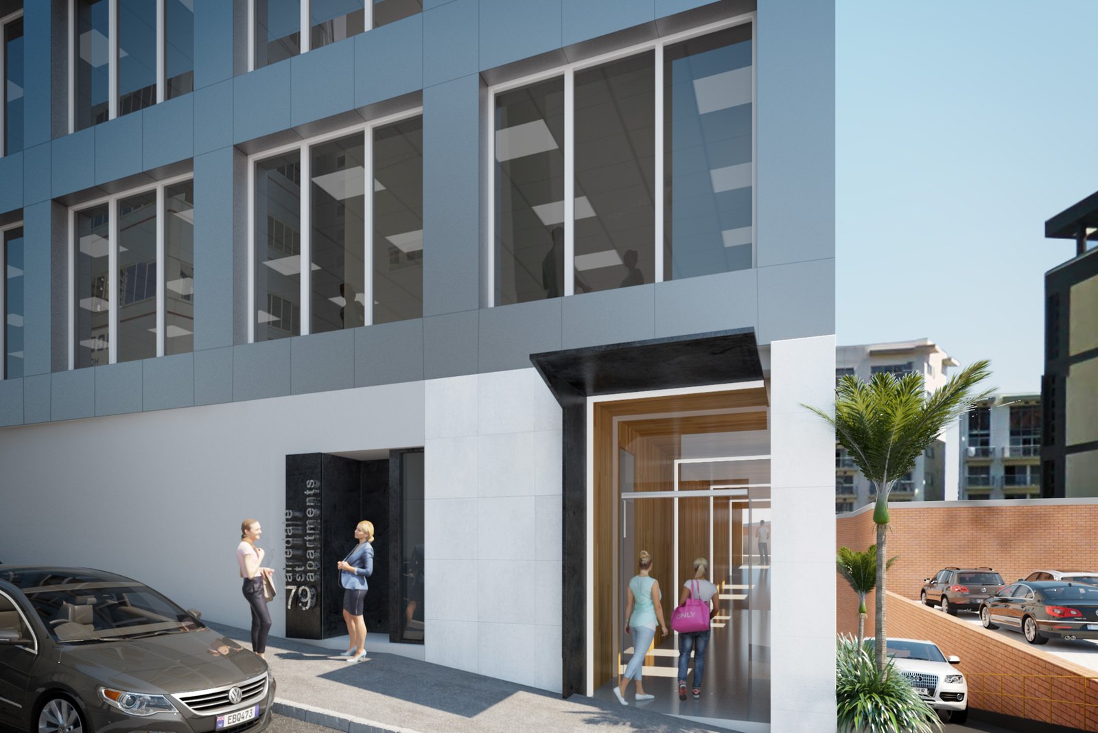 79 Airedale Street — pedestrian entry